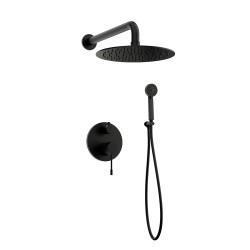 Orabella Terra Black matt - Shower set εντοιχισμού με Μπαταρία λουτρού, εντοιχι&si